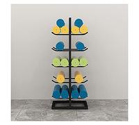 Yoga Mat Rack Vertical, Large Metal 5-Tier Foam Roller Organizer Holder Display Stand, for Garage Gym/Fitness Class, Black-50×40×130cm