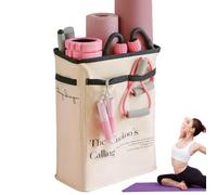 Yoga Mat Storage Basket, 52x38cm Yoga Equipment Storage, Multi-use Gym Equipment Storages Rack, Corner Workout Equipments Organizer, Narrow Foam Roller Holder Basket For Home Gym, Bathroom, Bedroom