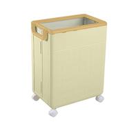 Yoga Mat Storage Basket, Multi-Purpose Foldable Organiser Rack, Storage Container for Training Equipment, Portable Holder Shelf with Wheels for the Gym
