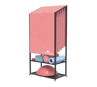 Yoga Mat Storage Rack with Wheels, Foam Roller Holder, Commercial Organizer for Home, Office, Studio, Gym