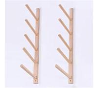 Yoga Mat Storage Rack,Wooden Yoga Mat Holder Wall Mount,Exercise Mat Wall Hanger Foam Roller Wall Holder Gym Organizer For Class Home Gym(Size:5 Layers 90cm/35.4in)