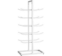 Yoga Mat Storage Racks Yoga Mat Storage Rack Exercise Mat Organizer Holder Foam Roller Mats For Office Home Garage(White,Hold 20 Mats)