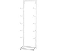 Yoga Mat Storage Racks Yoga Mat Storage Rack Exercise Mat Organizer Holder Foam Rollers Display Stand Home Office Gym Decor(White,Hold 10)