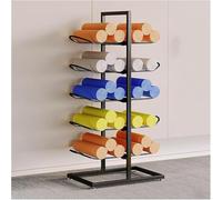 Yoga Mat Storage Racks Yoga Mat Weight Rack Foam Roller Double-Sided Display Stand Exercise Mat Storage Stand For Home, Gym(Schwarz)