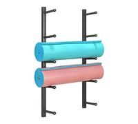Yoga Mat Storage Stand，Yoga Mat Holder,Yoga Mat Stand Rack,Wall Mounted Yoga Mat Stand, Gym Adjustable Metal Foam Roller Stand, Basketball Stand, Storage Rack for Gym