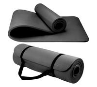 Yoga Mat Unisex Non-Slip Thick Foam Fitness Exercise Mat (10mm) Comes with Carrying Strap Lightweight Home Gym Workout Equipment for Yoga, Pilates, Stretching, Gymnastics Training & Camping