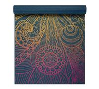GAIAM - 4 mm Classic Printed Yoga Mat - Yoga mat size 61 x 173 x 0,4 cm, blue