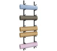 Yoga Mat Wall Holder Metal, Foam Roller Organizer & Hanging Exercise Mats Storage Rack 69 Tier, Workout Equipment Wall Mount Shelf for Home Gym School Commercial