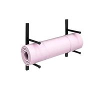 Yoga Mat Wall Mount Bracket with Towel and Foam Roller Storage, Large Capacity Freestanding Rack for Home Gym Organization