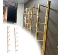 Yoga Mat Weight Rack Pilates Pad Rack Wall Mounted Wooden, Wooden Shelf For School/Training Center/Office Relaxation Area, Yoga Mat Holder Wall Mount Wood Shelf(3 pcs,Layer 6-105cm/41.3in)