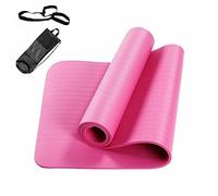 Yoga Mats Gymnastics Training Mat Non-Slip Super Soft Eco Friendly Pilates Mat Yoga Fitness Workout Gym Mats with Free Carry Bag, 173 x 61 x 0.3 cm (Pink)