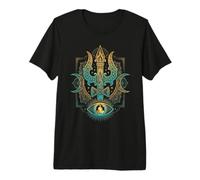 Yoga Mediation Hindu God Trishula Om Premium T-Shirt