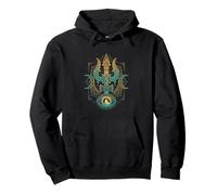Yoga Mediation Hindu God Trishula Om Pullover Hoodie