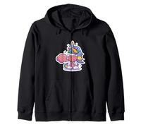 Yoga Meditate Focus Exhale Inhale Unicorn Zip Hoodie
