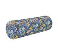 Yoga Meditation Bolster Pillow Neck Roll Pillows for Sleeping Soft Round Pillow Neck Back Cushion Pillow Support for Legs Beauty Spring Flowers Colorado Blue Columbine