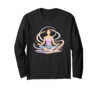 Yoga Meditation Calm Mind Adeptive Wellness Long Sleeve T-Shirt