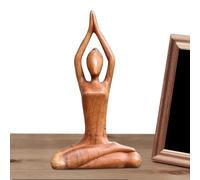 Yoga Meditation Idol - Resin Figures Decorative Sculpture, Mindfulness Yoga Figure | Seated Woman Pose Ornament Zen for Cententel Gallery Shelf, Desk Table D