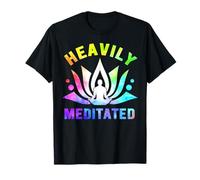 Yoga Meditation Men Women Funny Heavily Meditated T-Shirt