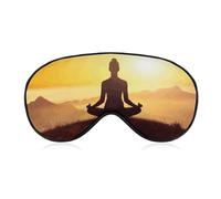 Yoga Meditation Sleeping Mask, Light Blocking Eye Mask, Comfortable and Soft, Eye Cover with Elastic Band, Suitable for Men and Women, Suitable for Travel/Sleeping