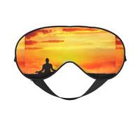 Yoga Meditation Soft Sleep Mask Adjustable Strap Light Blocking Reversible Comfortable Night Mask