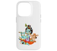 Yoga Meditation Spiritual Hindu God Krishna Case for iPhone 14 Pro