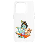 Yoga Meditation Spiritual Hindu God Krishna Case for iPhone 15 Pro