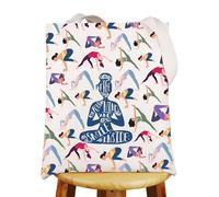 Yoga Meditation Tote Bag Yoga Lover Workout Gifts Free Your Mind Yoga Gifts Yoga Instructor Shoulder Bag Yoga Class Gifts (Free Your Mind UK2)