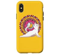 Yoga meditations chakras mandalas Cat Pilates Case for iPhone X/XS