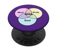 Yoga Mind Body Soul Yoga PopSockets Adhesive PopGrip