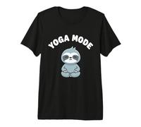 Yoga Mode Funny Cute Sloth Kawaii Yoga Sloth Stress Free Premium T-Shirt
