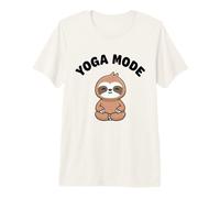 Yoga Mode Funny Cute Sloth Kawaii Yoga Sloth Stress Free Premium T-Shirt