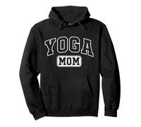 Yoga Mom Funny Athletic Lettering Mothers Day Mama Coach Pullover Hoodie