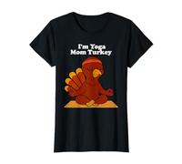 Yoga Mom Turkey Thanksgiving Family Matching Yogi Women T-Shirt
