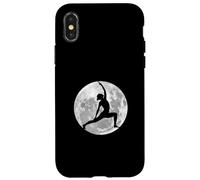 Yoga Moon Reverse Warrior Pose Acro Yoga Silhouette Case for iPhone X/XS