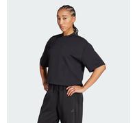 Adidas Yoga Motion Waffle Short Sleeve T-shirt Black M Women