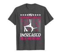 Yoga My Acrobatic Skills Increased Aerial Silks T-Shirt, Men, Dark Heather Grey, 4X-Large
