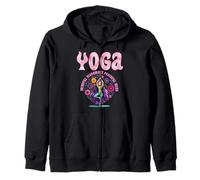 Yoga Outfit MINDFUL MOVEMENT PEACEFUL MIND Funny Music Yoga Zip Hoodie