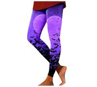 Yoga Pants for Women Patterned Leggings UK Yellow Stirrup Womens Female Halloween Costumes Women's Funky - and Printed Ladies with Pockets Capri Pumpkin Costume Christmas