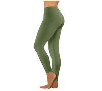 Yoga Pants for Women Plus Size Gym Workout Running Leggings Womens Lounge Seamless 3/4 Length Sports Pants High Waisted Stretch Tummy Control Cropped Trousers Hip Lift Athletic Pants