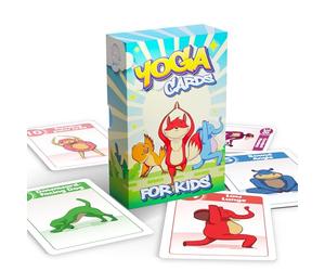 Yoga Pose and Breathing Exercise Cards for Kids - Promote Mindfulness, Meditation, and Self Care for Children - Fun Preschool Game with Easy to Read Steps - Teach Kids Mindfulness Tools Through Yoga