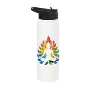 Yoga Pose Namaste Tailored seat Meditation yogis Poses Stainless Steel Insulated Water Bottle