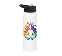 Yoga Pose Namaste Tailored seat Meditation yogis Poses Stainless Steel Insulated Water Bottle