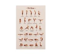 Yoga Poses, Learning Wall Art Canvas Poster Bedroom Decor Landscape Office Room Decor Gift 12x18inch(30x45cm)