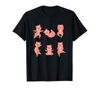 Yoga Posting Body Posture Relaxation Meditation Pig T-Shirt