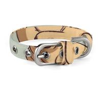 Yoga Pug Dog Collar Adjustable Soft and Comfortable Puppy Collars with Metal Buckle Pet Collar for Small Medium Pet