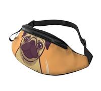 Yoga pug Fanny Pack for Men Women Fashion Running Waist Packs Waterproof Crossbody Bags Everywhere Belt Bag with Adjustable Strap Sports Hip Pack for Travel Wallet