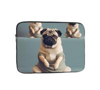 Yoga Pug Laptop Case Sleeve 12 inch Laptop Bag Shockproof Computer Carrying Cover Protective Notebook Case