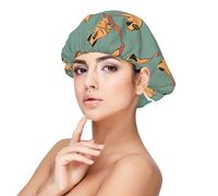 Yoga Pug Print Sleeping caps for Women to Protect Hair, Comfortable Nightcap for Curly and Long Hair Black, Black, One size