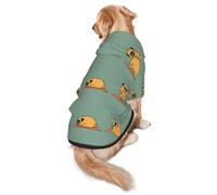 Yoga Pug Print Soft Dog Hoodie For Medium To Large Dogs, Warm And Breathable Winter Pet Sweatshirt, Easy To Wear Jumper For Cold Weather
