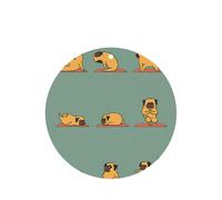 Yoga Pug Printing 10 Pieces Air Freshener Car Hanging Cards Air Freshener Sheets With Rope For Cars Home
